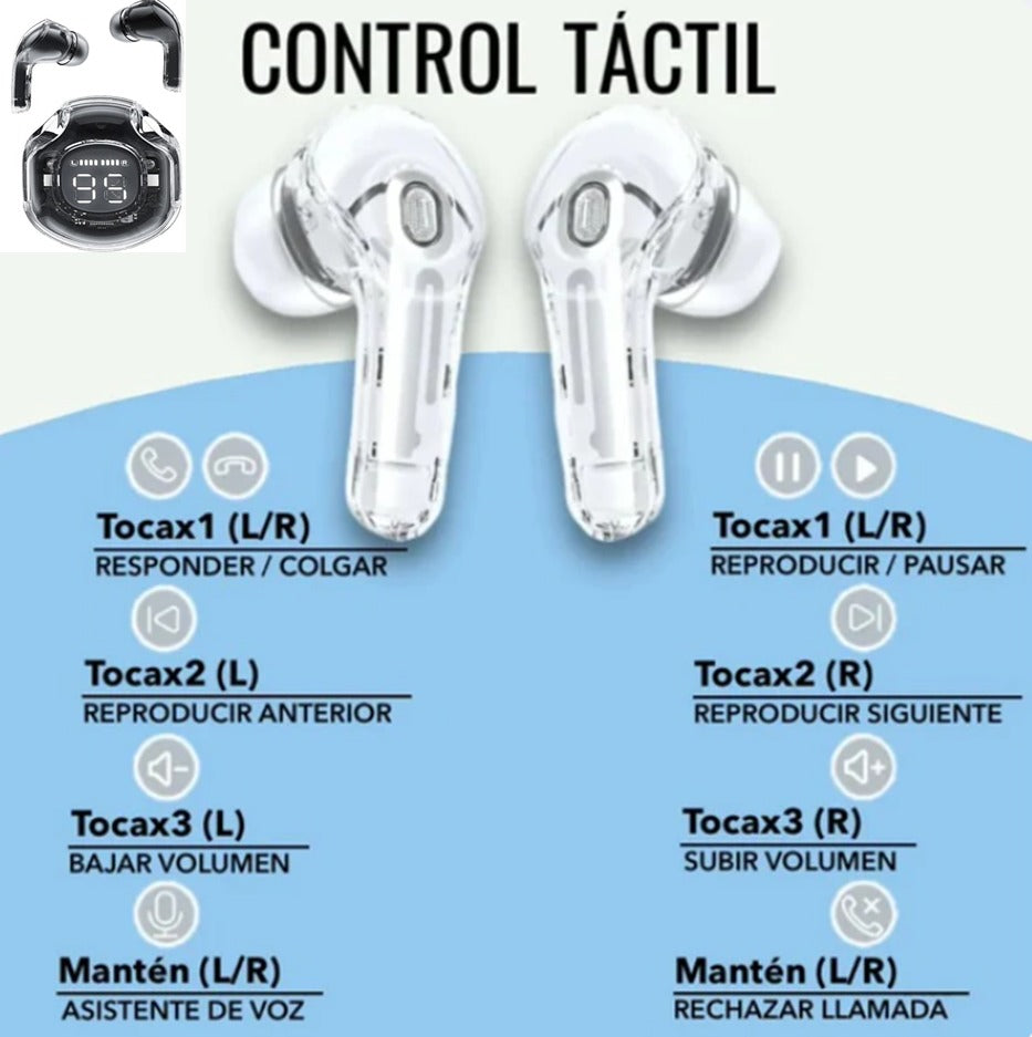 Auriculares Inalambricos Cristal 5.3